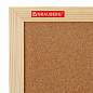 Доска пробковая для объявлений 45х60 см, деревянная рамка, BRAUBERG Wood, 238310 (арт. 238310)