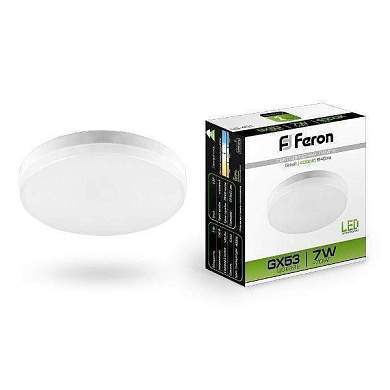 Feron Gx53 7W(540Lm) 4000K 4K 24X75 Матовая Lb-451 25828 (арт. 619882)