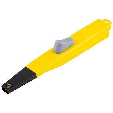 Пьезозажигалка HOMESTAR HS-1206, блитер, желтая 102773 (арт. 801284)