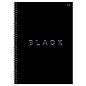 Тетрадь 80л., А4, клетка, на гребне BG "Just black", soft-touch ламинация, выб. лак (арт. 378734)