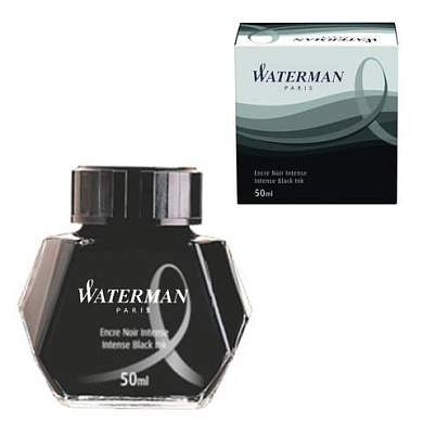 Чернила WATERMAN, 50 мл, S0110710, черные (арт. 225822)