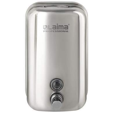 Дозатор для жидкого мыла LAIMA PROFESSIONAL INOX (гарантия 3 года), 1 л, нержавеющая сталь, зеркальный, 605393 (арт. 605393)