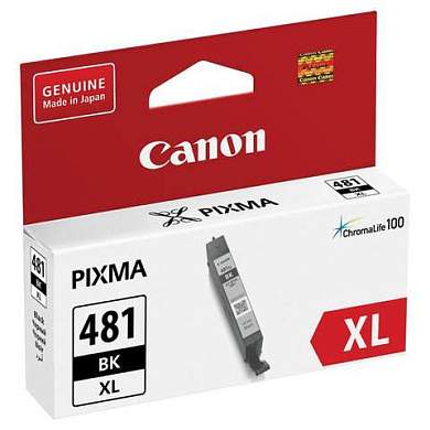 Картридж струйный CANON (CLI-481BK XL) для PIXMA TS704/TS6140, черный, ресурс 3998 страниц, оригинальный, 2047C001 (арт. 363217)