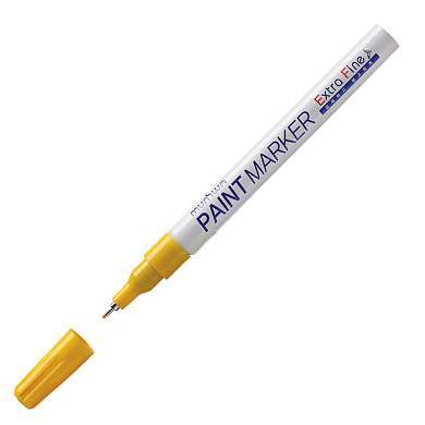 Маркер-краска MunHwa "Extra Fine Paint Marker" желтая, 1мм, нитро-основа (арт. 260034)