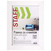 Рамка 10х15 см белая STAFF "Grand", багет 18 мм, стекло, МДФ, 391208 (арт. 391208)
