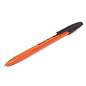 Ручка шариковая BRAUBERG "X-333 Orange", ЧЕРНАЯ, корпус оранжевый, узел 0,7 мм, линия письма 0,35 мм, 142410 (арт. 142410)
