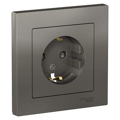 Schneider AtlasDesign роз. СУ 1 мест. сталь (пласт. осн., земля, шторки) ATN000944 (арт. 662724)
