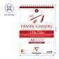Скетчбук 50л., А4 Clairefontaine "Dessin croquis", на гребне, 120г/м2 (арт. 320101)