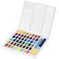 Акварель художественная Faber-Castell "Watercolours", 48цв., кюветы, + кисть "Water Brush"+ съемная палитра, пластиковая упаковка (арт. 343416)