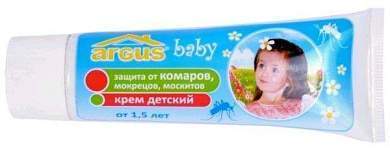 ARGUS baby Крем детский (от 1,5 лет) От комаров 42мл туба AR-632 (арт. 409313)