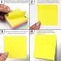 Блок самоклеящийся (стикеры) BRAUBERG НЕОНОВЫЙ 76х76 мм, 400 листов, 7 цветов, 111350 (арт. 111350)
