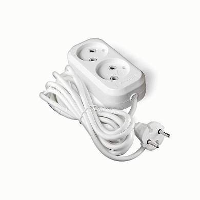 UNIVersal сет. удл. ПВС 2х0.75 2 роз.  3 м 6А У6-011M 011М-03 (арт. 240784)