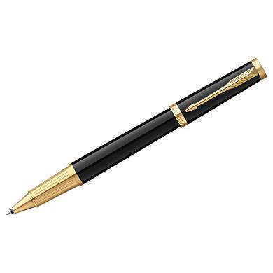 Ручка-роллер Parker "Ingenuity Black GT" черная, 0,5мм, подарочная упаковка (арт. 359546)