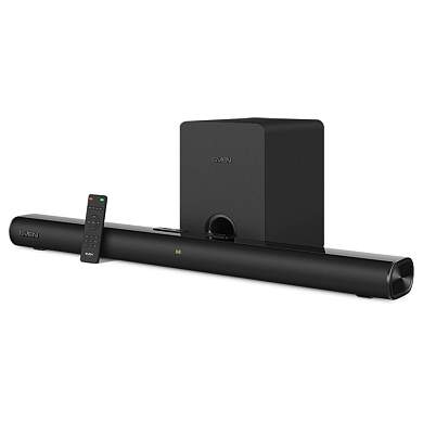 Колонки Sven SB-2150A, 2*40W+Subwoofer 100W, саундбар, Bluetooth, пульт, USB, черный (арт. 353279)