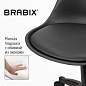 Кресло стул BRABIX "Eames MG-310 PL", пластик черный, экокожа черная, 532927 (арт. 532927)