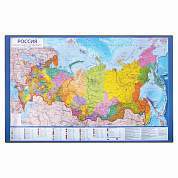 Коврик-подкладка настольный для письма (590х380 мм), с картой России, BRAUBERG, 236776 (арт. 236776)
