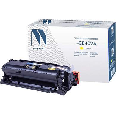 Картридж лазерный NV PRINT (NV-CE402A) для HP LaserJet Pro M570dn/M570dw, желтый, ресурс 6000 стр. (арт. 362225)