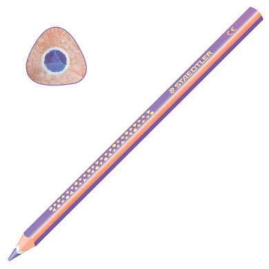Карандаш цветной утолщенный STAEDTLER "Noris club", 1 шт., трехгранный, грифель 4 мм, фиолетовый, натуральное дерево, 1284-6 (арт. 181215)