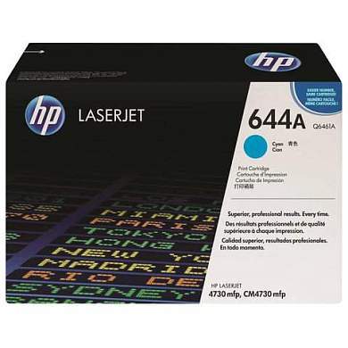 Картридж лазерный HP (Q6461A) ColorLaserJet CM4730, голубой, оригинальный, ресурс 12000 стр. (арт. 360641)