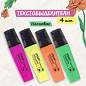 Набор текстовыделителей STAFF "EVERYDAY" HL-638, 4 шт., АССОРТИ, линия 1-5 мм, 151643 (арт. 151643)