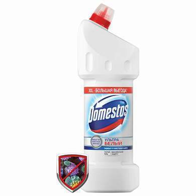 Средство для уборки туалета 1,5 л, DOMESTOS (Доместос) "Эксперт сила 7", "Ультра Белый", 67683236 (арт. 606081)