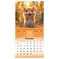 Календарь настенный перекидной 2027 г., BRAUBERG, 12 листов, 21,4х42,8 см, МИНИ, "Magic animals", 118431 (арт. 118431)