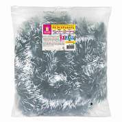Мишура КОМПЛЕКТ 4 штуки + 1 в подарок!, диаметр 50 мм, длина 2 м, зеленая с белыми кончиками, 592215 (арт. 592215)