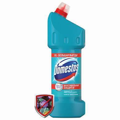 Чистящее средство 1,5 л DOMESTOS (Доместос) "Свежесть Атлантики", с отбеливающим эффектом, 67683281 (арт. 606080)