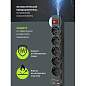 Сетевой фильтр DEFENDER DFS 753, 5 розеток, 2 разъема USB, 3 м, черный, 99753 (арт. 512732)