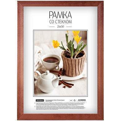Рамка деревянная 21*30см, OfficeSpace, №2, красное дерево (арт. 296644)