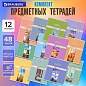 Тетради предметные, КОМПЛЕКТ 12 ПРЕДМЕТОВ, 48 л., обложка картон, BRAUBERG, "DELIGHT", 404606 (арт. 404606)