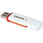 Флеш-диск 4 GB PHILIPS SNOW, разъем USB 2.0, оранжевый, FM04FD70B/97 (арт. 514076)