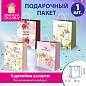 Пакет подарочный (1 штука) 26х13х32 см (L), "Woman Collection", ассорти, фольга, ЗОЛОТАЯ СКАЗКА, 700814 (арт. 700814)