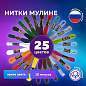 Набор ниток для вышивания (мулине) "АССОРТИ", 25 цветов по 10 м, х/б, ОСТРОВ СОКРОВИЩ, 662792 (арт. 662792)