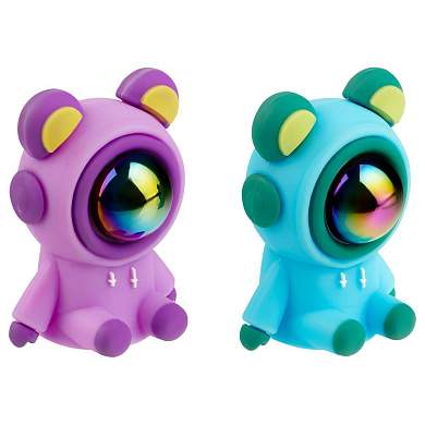 Точилка пластиковая MESHU "Cute Bear", 1 отверстие, ассорти (арт. 362924)
