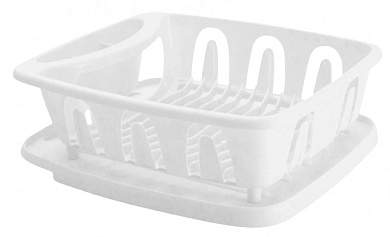 Сушилка для посуды с поддоном (36*31*12,5см) Verona, белый 221109629/01 Homver (арт. 790160)