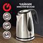 Чайник SONNEN KT-1721, 1,7 л, 2200 Вт, закрытый нагревательный элемент, нержавеющая сталь, черный, подсветка, 454347 (арт. 454347)
