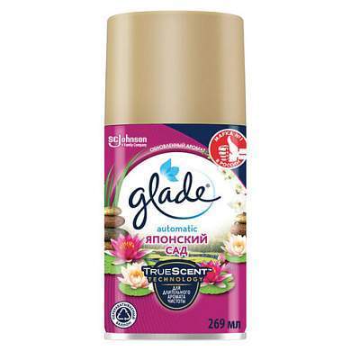 Сменный баллон 269 мл, GLADE "Японский сад" для автоматических освежителей, 864980 (арт. 701787)