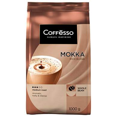 Кофе в зернах COFFESSO "Mokka", 1 кг, 102485 (арт. 623411)