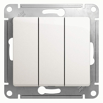 Schneider GLOSSA мех. выкл. СУ 3 кл. перламутр (пласт. осн.) GSL000631 (арт. 557250)