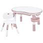 Стол детский трансформер 3 в 1 BRABIX KIDS CT-001, растущий, 2-8 лет, пластик, розовый, 533289 (арт. 533289)