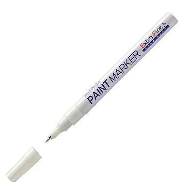 Маркер-краска MunHwa "Extra Fine Paint Marker" белая, 1мм, нитро-основа (арт. 260030)