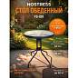 Стол круглый NOSTRESS (НОСТРЕСС) TG-001, стеклянная столешница, диаметр 60 см, металлический каркас, черный, 641936 (арт. 641936)