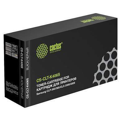 Картридж лазерный CACTUS (CS-CLT-K406S) для SAMSUNG CLP-365/365W, черный, ресурс 1500 стр. (арт. 361791)