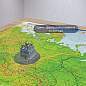 Карта России физическая 101х70 см, 1:8,5М, с ламинацией, интерактивная, европодвес, BRAUBERG, 112392 (арт. 112392)