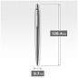 Набор Parker "Jotter London": шар. ручка Blue + гел. ручка Stainless Steel, 1,0мм, кнопочн., блистер (арт. 347617)