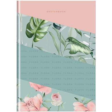 Скетчбук 80л., А5 BG "Gently", 7БЦ, матовая ламинация, 100г/м2 (арт. 326708)