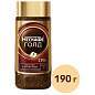 Кофе молотый в растворимом NESCAFE "Gold" 190 г, стеклянная банка, сублимированный, 12135508 (арт. 620013)