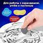 Ластик-клячка художественный BRAUBERG ART "CLASSIC" 40х36х10 мм, супермягкий, серый, 228064 (арт. 228064)