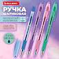Ручка шариковая масляная с грипом "PASTEL", BRAUBERG, СИНЯЯ, стандартный узел 0,5 мм, линия письма 0,25 мм, 144488 (арт. 144488)